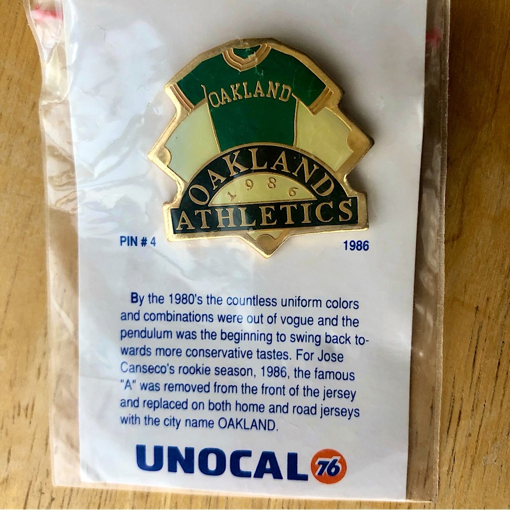 Vintage Pin - Oakland A’s 1986